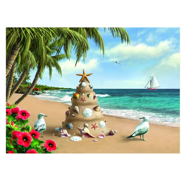Sand Tree Christmas Cards