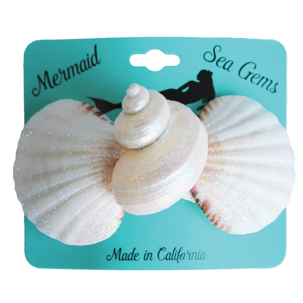 Pearl Turbo Shell Hair Clip - Mermaid Sea Gem