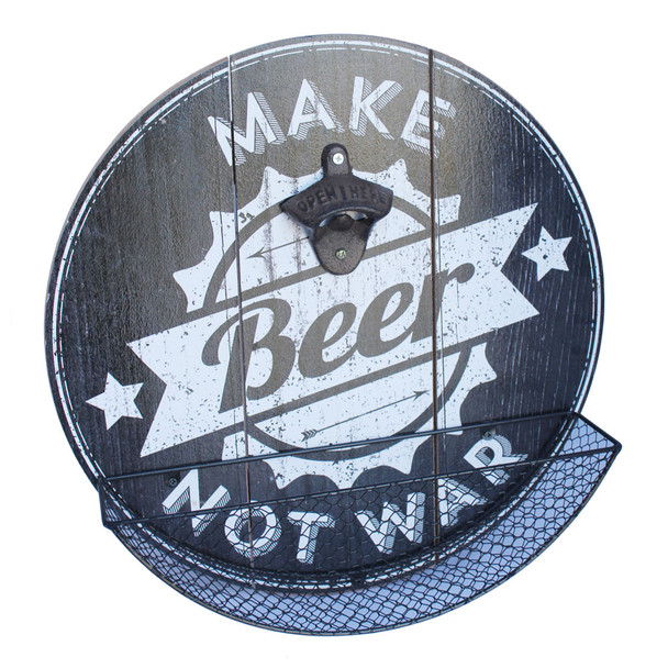 Make Beer Not War Cap Catcher