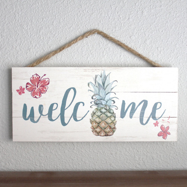 Welcome Pineapple Rope Sign