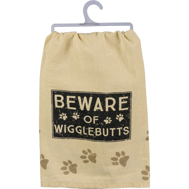 Beware of Wigglebutts Dish Towel