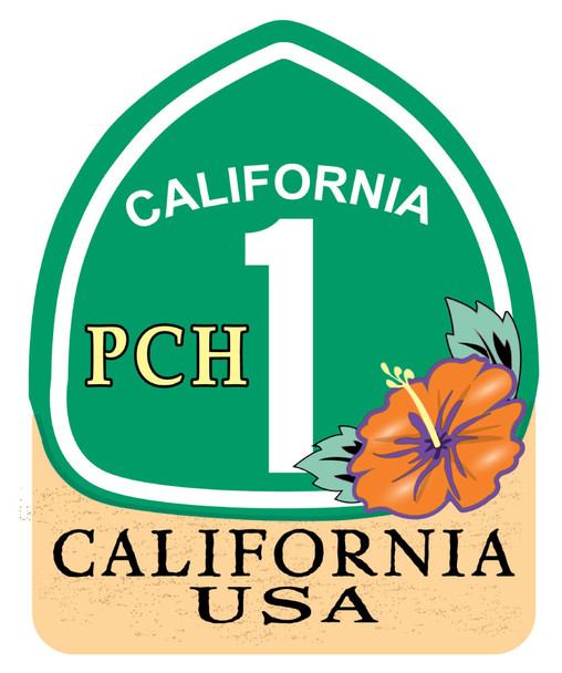 California PCH Sticker