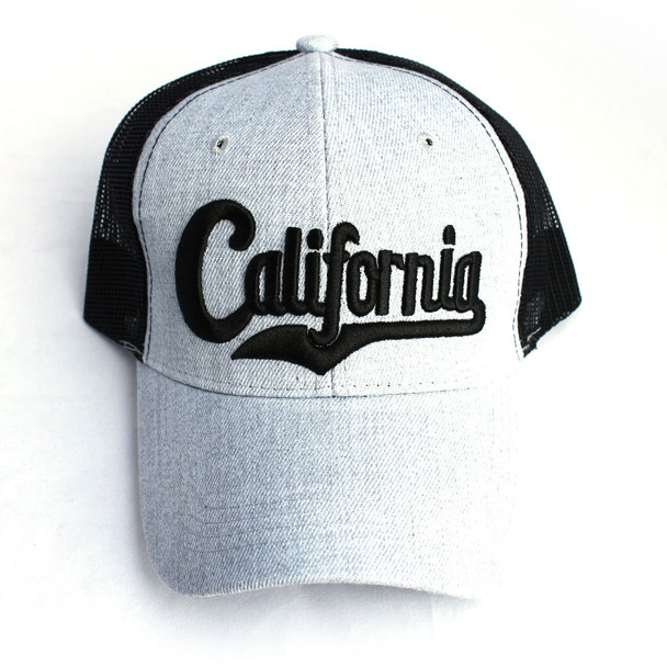 California Light Gray & Black Hat