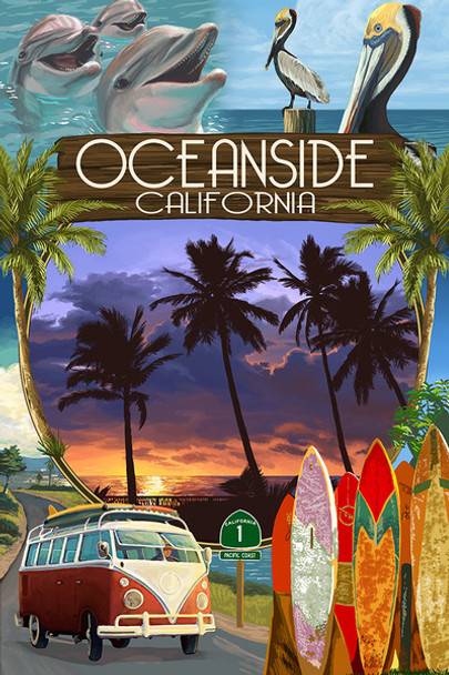 Oceanside Montage Car Coaster