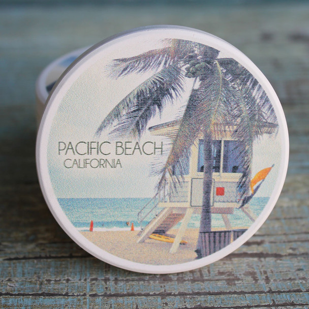 Pacific Beach Lifeguard Shack Car Coaster