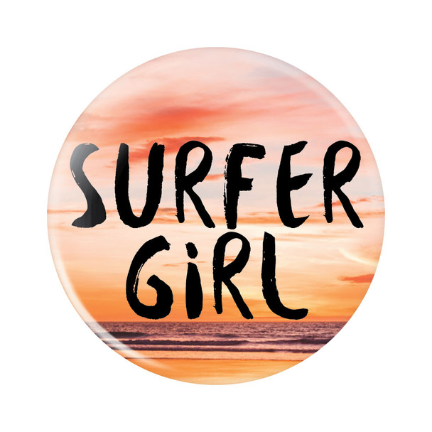 Surfer Girl Button