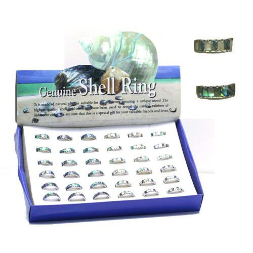 PAUA 様 Paua Shell Rings - Abalone Jewelry - California Seashell Company