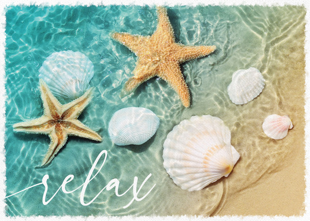Relax Seashells Canvas