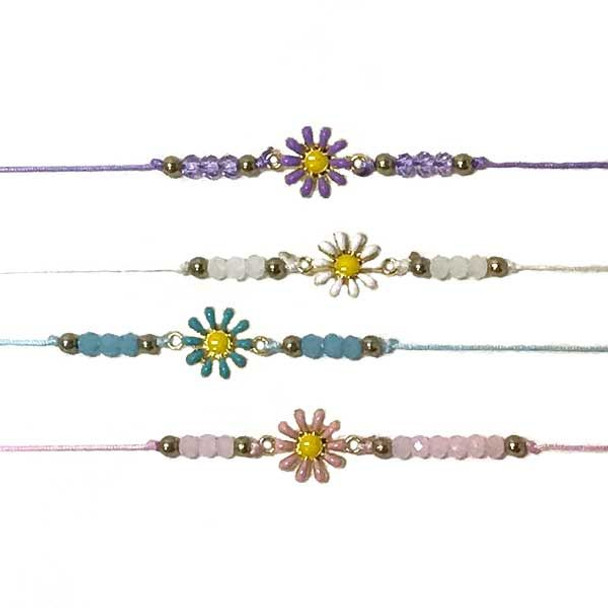 Enamel Daisy Bracelet