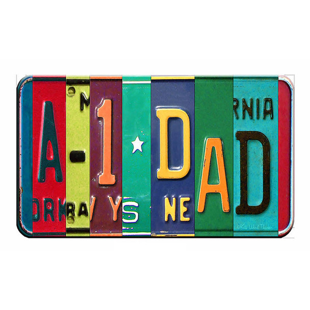 A-1 Dad License Plate Design