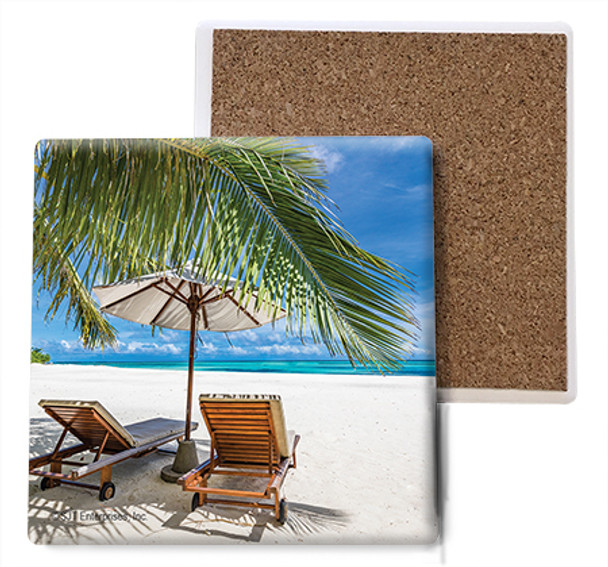 Beach Chairs Coaster