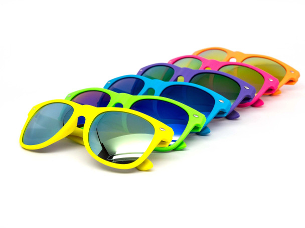 Neon Mirror Sunglasses