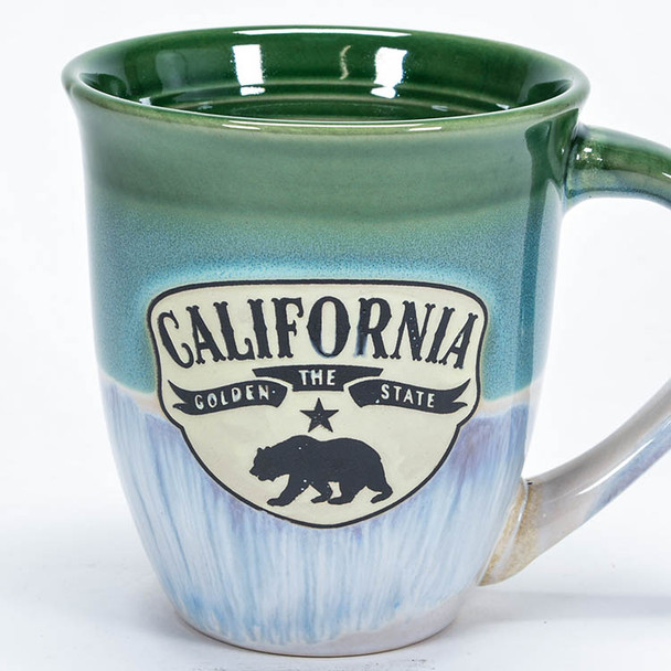 California Wild Green Two Tone Glazed Mug