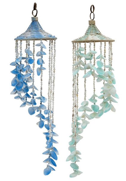 Blue & Aqua Seashell Chimes