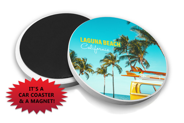 Laguna Beach Surf Van Magnet