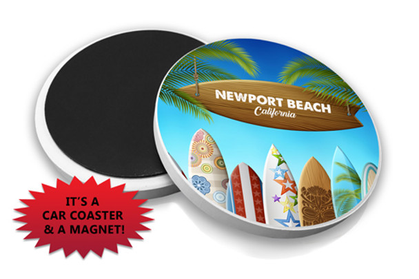 Newport Beach Surfboards Magnet