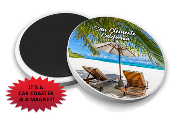 San Clemente Beach Chairs Magnet