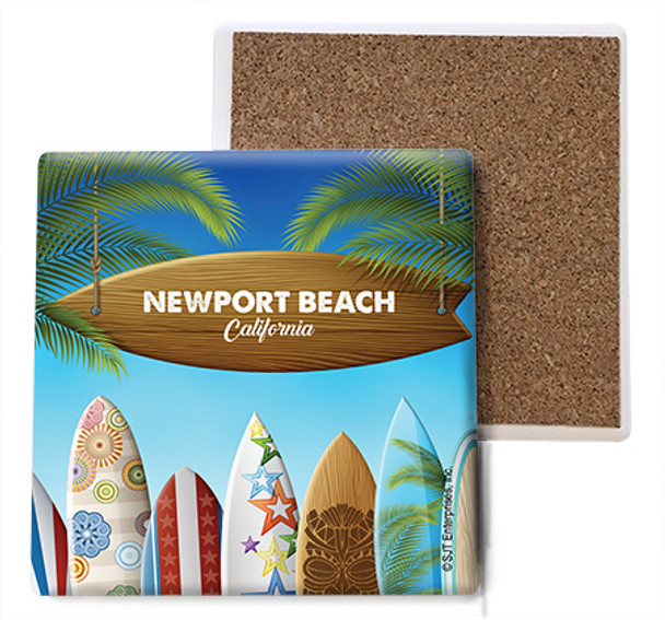 Newport Beach Surfboards Coaster