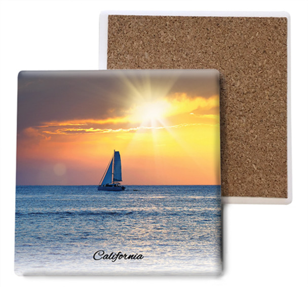 CA Sailboat Coaster