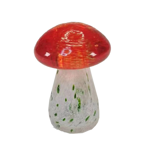 Red top Glass Mushroom