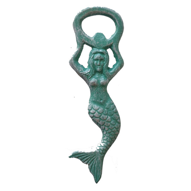 Aqua Iron Mermaid Bottle Opener