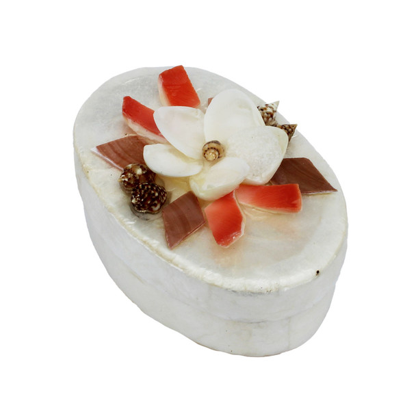Oval Capiz Shell Box