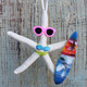 Surfer Girl Starfish Ornament - Green
