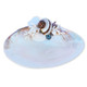 Petholatus Banded Turbo - Large Oyster Ring Dish with White Sea Glass