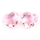 Pink Faceted Hearts