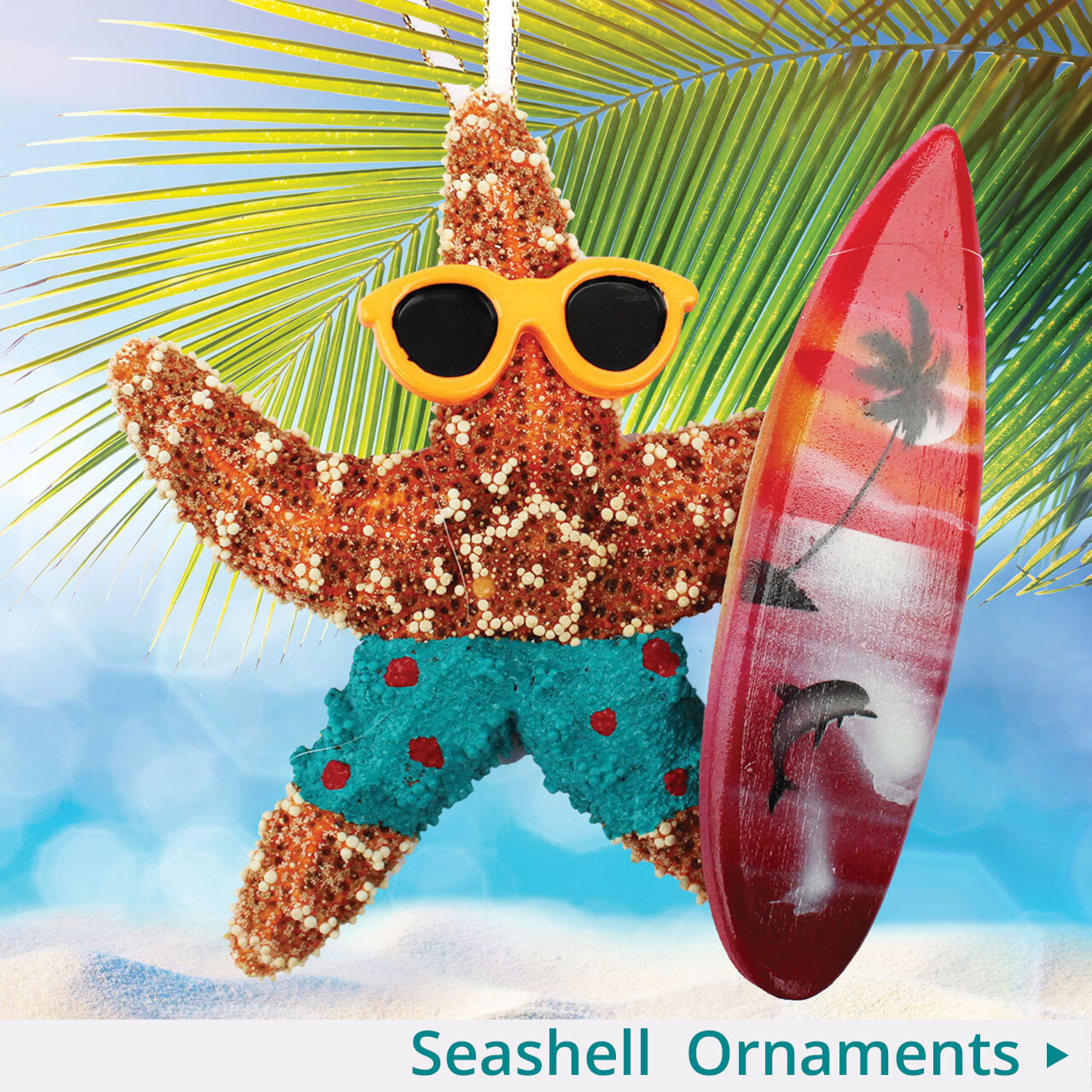 Beach People Starfish Ornaments