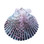 Small Purple Pectin Glitter Christmas Ornament
