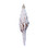 Small Brown & White Spindle Shell Glitter Christmas Ornament
