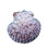 Small Calico Pectin Shell Glitter Christmas Ornament