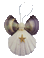 Purple Wing Seashell Angel Ornament