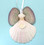 Lavender Wing Seashell Angel Ornament