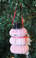 Pink Sea Urchin Snowman Ornament