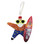 Starfish Beach Santa Claus with Blue Shorts Ornament