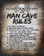 Man Cave Rules Metal Sign