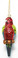 Blown Glass Parrot Ornament