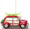 Glass Woody with Surfboard Ornament