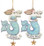 Metal Mermaid Ornaments