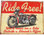 Ride Free! Metal Sign