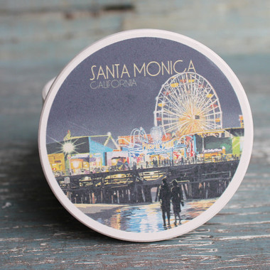 California Pelican Car Coaster & Magnet - Cup Holder Souvenir Coasters -  California Seashell Co