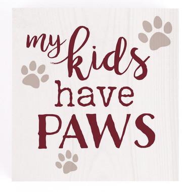 Buy wholesale My Kids Have Paws Animal Lover Simple House Print A2 Normal