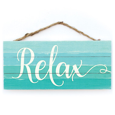 Relax Rope Sign- Made in the USA - California Seashell Co