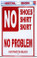 No Skirt No Problem Huntington Beach Aluminum Sign