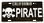 PIRATE Novelty California License Plate