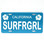 Blue SURFRGRL license plate