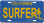 SURFER Novelty California License Plate