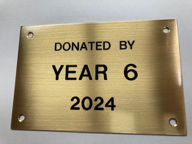 "DONATED BY 
        YEAR 6 
         2024"